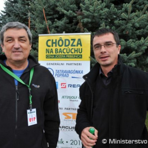 Riaditeľ Kancelárie ŠT Vladimír Tarasovič a riaditeľ VŠC DUKLA Banská Bystrica Peter Korčok