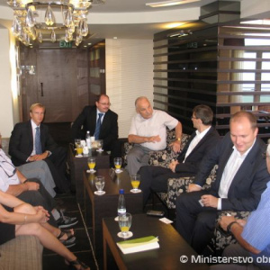 Stretnutie Ľ. Galka s krajanmi v Izraeli