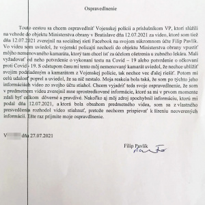 FP ospravedlnenie VP