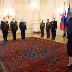 Vymenovanie a povýšenie generálov prezidentkou SR Zuzanou Čaputovou (5)