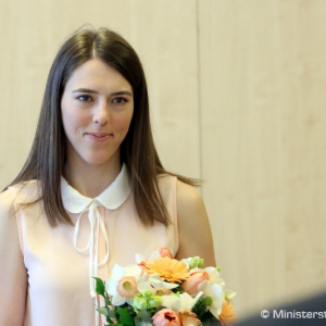 Minister Gajdoš ocenil športové úspechy Petry Vlhovej a poďakoval jej za výbornú reprezentáciu