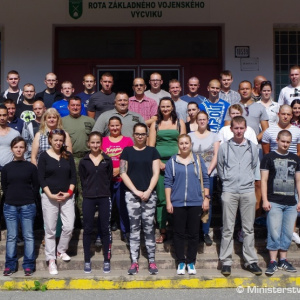 Vojakov dobrovoľnej vojenskej prípravy v Nemšovej 