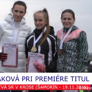 Študentka Akadémie ozbrojených síl je majsterkou SR v cezpoľnom behu 