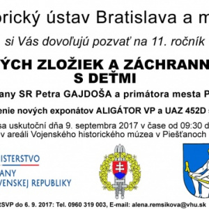 Vojenské historické múzeum v Piešťanoch v sobotu opäť obsadia ozbrojené sily aj záchranné zložky