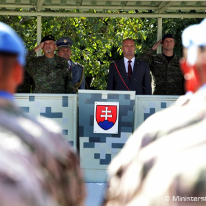 Minister Gajdoš privítal v Nitre vojakov po návrate z Cypru a Mali