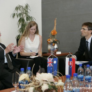 Minister Galko prijal austrálskeho veľvyslanca Michaela Johna Pottsa