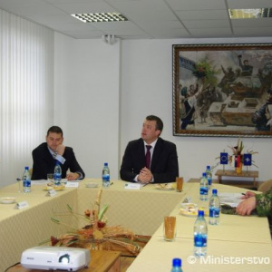 Minister obrany v 13. mechanizovanom prápore