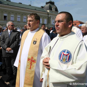 Vojaci štyroch armád na oslavách v Nitre a na Mariánskej hore v Levoči