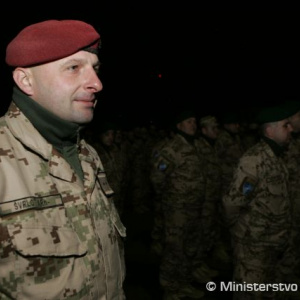 Veliteľ slovenského kontingentu ISAF podplukovník Peter Švrlo