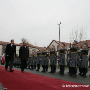 Prehliadka Čestnej jednotky OS SR