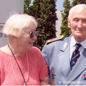 Genmjr. Grofčík s manželkou Margaret