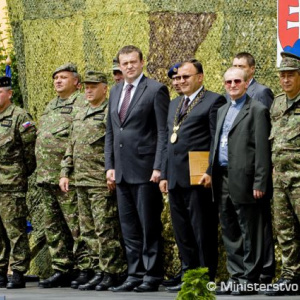 Privítanie príslušníkov ISAF v Topoľčanoch