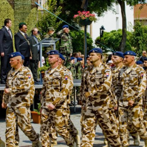 Privítanie príslušníkov ISAF v Topoľčanoch