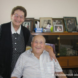 Otto Wasserberg spolu s manželkou