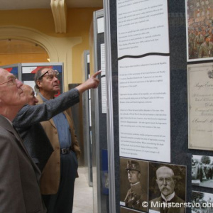 Z vernisáže výstavy Československé légie 1914 – 1920